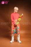 TAD0401 Áo Dài Rồng Đỏ Nam