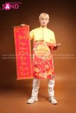 TAD0306 Áo Dài Nam Rồng Vàng