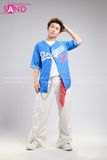 Outfit Phối Sẵn - (Quần Nắp Ngang Trắng phối Bóng Chày Xanh)