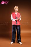 TNH0402 Trang Phục Hanbok Nam Đỏ Đen