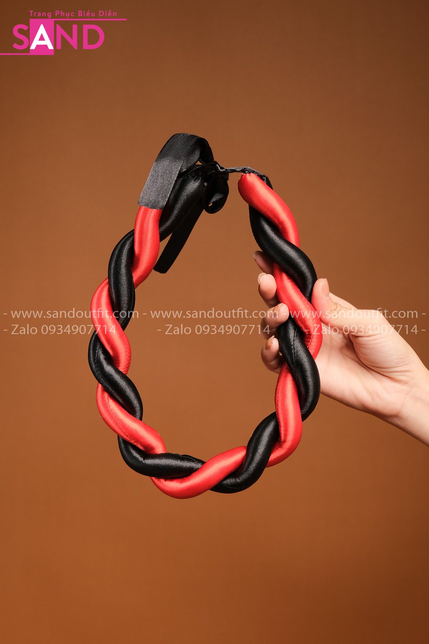 DMV0401 Vấn Xoắn Đỏ Đen