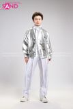Outfit Phối Sẵn - (Quần Lông Trắng phối Áo Khoác Bạc)
