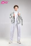 Outfit Phối Sẵn - (Quần Lông Trắng phối Áo Khoác Bạc)