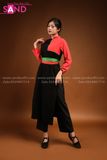 NSC0101 Trang Phục Dân Tộc Cao Lan Truyền Thống Đỏ Đen