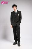 Outfit Phối Sẵn - (Quần Tây Đen Phối Vest Đen Học Sinh)