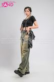 Outfit Phối Sẵn - (Quần Jeans phối Áo Crop Đen)