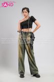 Outfit Phối Sẵn - (Quần Jeans phối Áo Crop Đen)