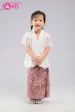 KNT0001 Trang Phục Dân Tộc Trẻ Em - Thái Lan / Khơ Me Hồng Nữ