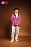 Outfit Phối Sẵn - (Quần Tây Trắng phối Vest Kim Sa Hồng)