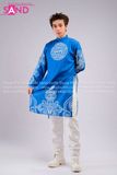 TAD0806 Áo Dài Cách Tân Hoạ Tiết Màu Xanh Dương - Nam