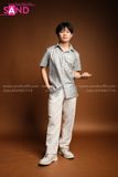 Áo Sơ Mi Nhũ Bạc Ngắn Tay AN062201