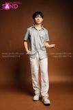 Áo Sơ Mi Nhũ Bạc Ngắn Tay AN062201