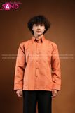 NLO0601 Trang Phục Dân Tộc Lào Màu Cam Nam