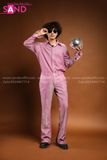 Trang Phục Disco Thập Niên 70 Hồng Nhạt Nam