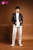 Outfit Phối Sẵn - (Quần Suông Trắng phối Áo Khoác Đen)