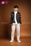 Outfit Phối Sẵn - (Quần Suông Trắng phối Áo Khoác Đen)