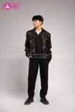 Nhân bản từ Outfit Phối Sẵn -(Quần Ống Suông Đen phối Áo Khoác Đen)
