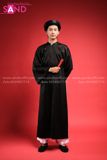 TCN0101 Áo Tấc Ngũ Thân Nam Đen