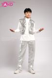 Outfit Phối Sẵn - (Quần Suông Bạc phối Phao Gile Bạc)