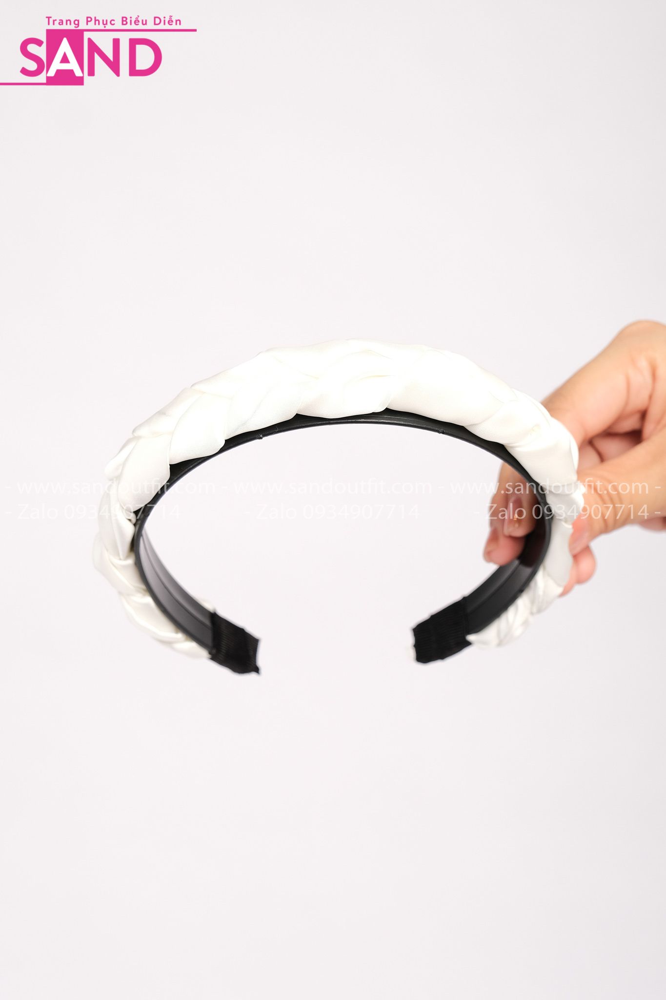 DPT0012 Cài Tóc Tết Trắng