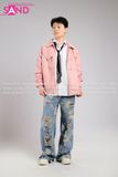 Outfit Phối Sẵn - (Quần Jean phối Áo Khoác Bomber Hồng)