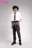 Outfit Phối Sẵn - (Quần Tây Xám Phối Sơmi Trắng)