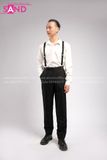 Outfit Phối Sẵn - (Quần Tây Đen phối Sơ Mi Trắng Dài Tay)