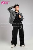 Outfit Phối Sẵn - (Quần Nắp Ngang Đen phối Áo Khoác Bomber Xám)