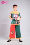 TBD0902 Bà Ba Đồng Dao Hoạ Tiết Caro Hưu Cam Xanh - Nam