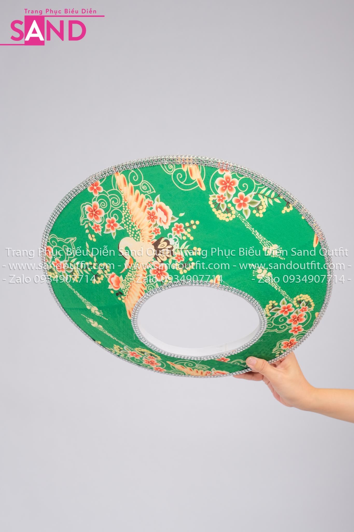 DMA0902 Mấn Áo Dài - Hoạ Tiết Hoa Nhí Xanh