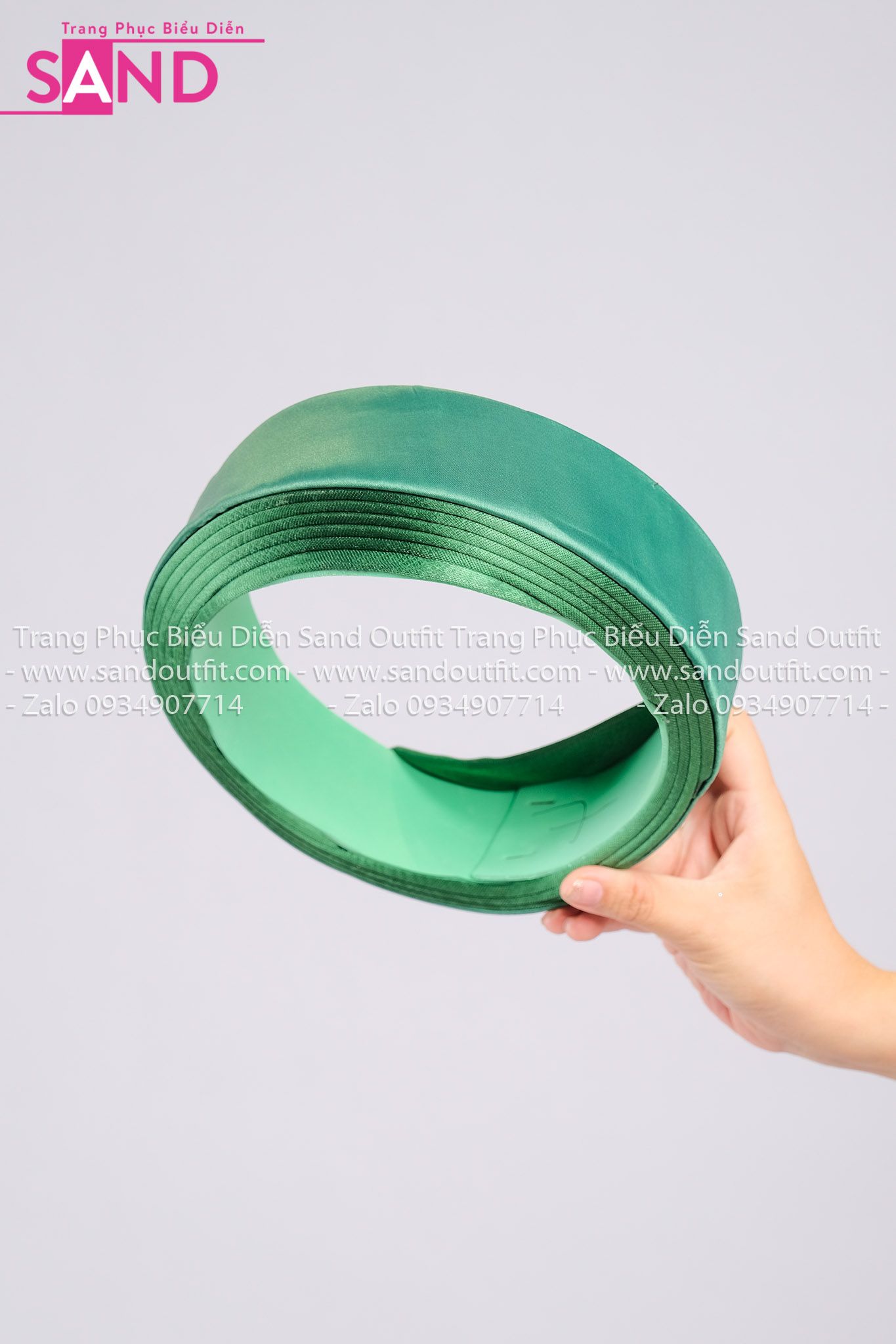 DMA0903 Mấn Áo Dài Nam ( Mắn Xếp ) - Xanh Lá
