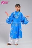 KCN0801 Áo Tấc Trẻ Em - Xanh Dương Hoạ Tiết