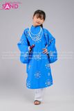 KCN0801 Áo Tấc Trẻ Em - Xanh Dương Hoạ Tiết