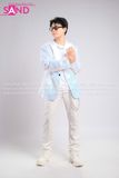 Outfit Phối Sẵn - (Quần Tây Trắng phối Vest Kim Sa Loang)