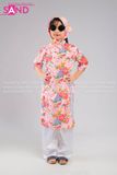 KAC0502 Áo Dài Trẻ Em Chăn Công - Hồng