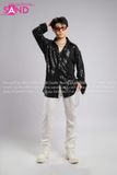 Outfit Phối Sẵn - (Quần Tây Trắng phối Áo Sơmi Kim Sa Đen)