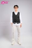 Outfit Phối Sẵn - (Quần Tây Trắng phối Gile Rời Công Sở)