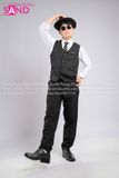Outfit Phối Sẵn - (Quần Tây Đen phối Sơmi Dài Tay Trắng)