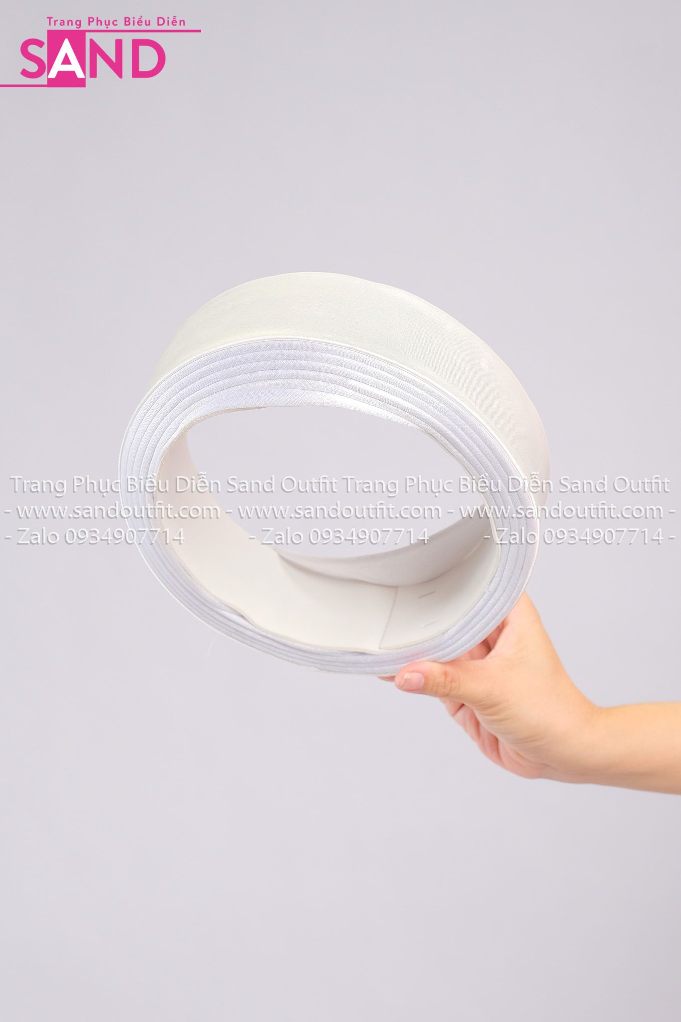 DMA0005 Mấn Áo Dài Nam ( Mắn Xếp ) - Màu Trắng