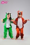 KHT1002 Trang Phục Thú Hở Mặt Hoá Trang Gấu Nâu Trẻ Em