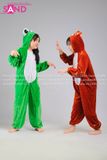 KHT0903 Trang Phục Thú Hở Mặt Hoá Trang Ếch Xanh Trẻ Em