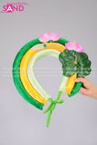 DMA0905 Vấn Thiết Kế Xanh Vàng Đính Hoa Sen