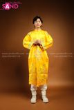 THX0101 Áo Dài Gấm Nam Họa Tiết Rồng - Vàng