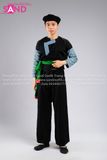 NHM0113 Trang Phục Dân Tộc H'Mông Nguyên Bản Hoạ Tiết Xanh - Nam