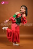 KMD0401 Set Nhảy Thị Mầu Trẻ Em Đỏ Xanh
