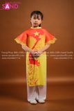 KAC0303 Áo Dài Sao Vàng Tay Cánh Tiên Trẻ Em