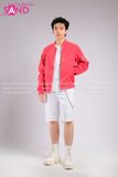 Outfit Phối Sẵn - (Quần Short Trắng phối Áo Khoác Bomber Đỏ)