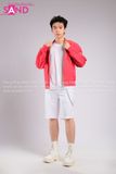 Outfit Phối Sẵn - (Quần Short Trắng phối Áo Khoác Bomber Đỏ)