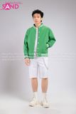 Outfit Phối Sẵn - (Quần Short Trắng phối Áo Khoác Bomber Xanh Lá)