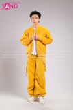 Outfit Phối Sẵn - (Quần Nắp Ngang Vàng phối Áo Bomber Vàng)